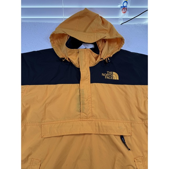 Vtg 90's The North Face Jacket Mens XL Yellow Black Hydrenaline Hooded Anorak - Picture 3 of 9